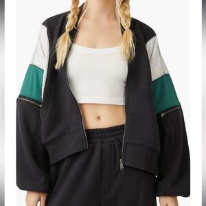 NWT Free People Movement Hot‎ Track Stripe Terry Cotton Blend Medium